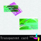 CMYK frosting Transparent PVC Thẻ VIP 0.8mm Với Magnetic Stripe