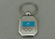 Olympic Quảng cáo Keychain Zinc Alloy Die Casting Với Mạ bạc