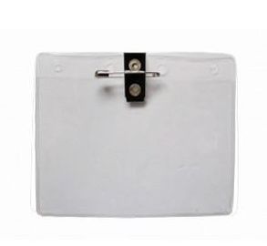 Rõ ràng Vinyl Holder Badge Với Badge Clip &amp; Safety Pin