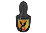 Gremzpolizei Customized Brass Da Pocket Badge với Soft Men Emblem, mạ vàng