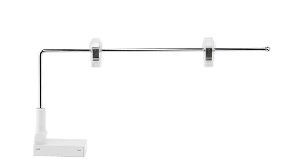 Kim loại đáng kể Magnetic Đăng Holders 250mm nhôm ống cho kệ với 2 Hooks