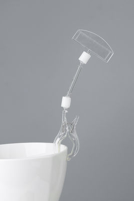 POP rõ ràng thẻ nhựa Holders Clip Đăng nhập hàng Cửa Display Systems
