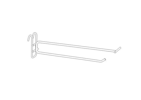 Kim loại Peg dây gridwall quét lẻ hiển thị Hooks với chrome, kẽm, niken tấm 31131,31132,31133