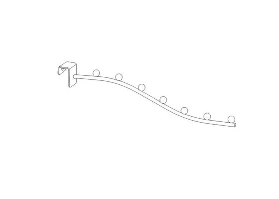cửa hàng, siêu thị, cửa hàng vòng cổ, áo khoác treo 7 bóng stalwall Hiển thị bán lẻ Hooks 31.167