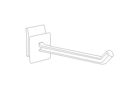 Trắng đá đen bức tường, lưới và hộp đựng dụng 3-6 inch hiển thị PP nhựa bán lẻ Hooks 31095,31096,31097,31098