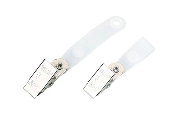 dây đeo PE tên kim loại xuân hàm bạc, nhận dạng Holder Badge Clip 30.276