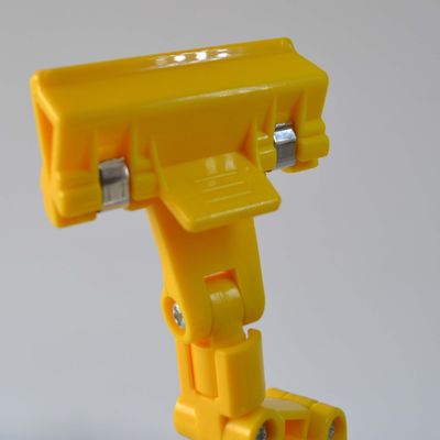 Giá Tag Chủ Clip, Siêu thị nhựa Hiển thị Clips cho dấu hiệu đứng