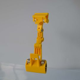Vàng Siêu thị nhựa quảng cáo Giá Tag Chủ Clip, ABS đúp Sides
