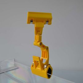 Vàng Siêu thị nhựa quảng cáo Giá Tag Chủ Clip, ABS đúp Sides