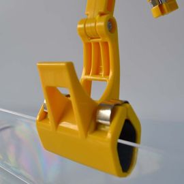 Vàng Siêu thị nhựa quảng cáo Giá Tag Chủ Clip, ABS đúp Sides