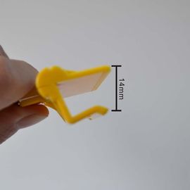 Vàng Siêu thị nhựa quảng cáo Giá Tag Chủ Clip, ABS đúp Sides
