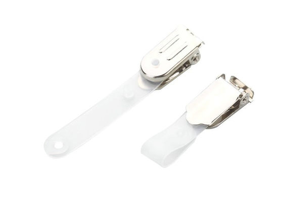 50mm dây đeo PE lật đầu kẹp tên kim loại thẻ, ID Holder Badge Clip cho hội nghị, đáp ứng 30.270