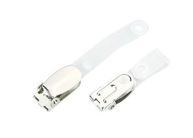 Bạc kim loại lật đầu treo thẻ ID, tên Holder Badge Clip cho các trường học và văn phòng 30.286