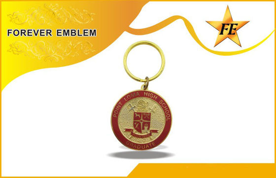 Mềm men / Cloisonne kim loại khuyến mãi Keychains Với Chia nhẫn Và Chains