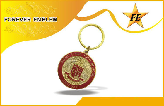 Mềm men / Cloisonne kim loại khuyến mãi Keychains Với Chia nhẫn Và Chains