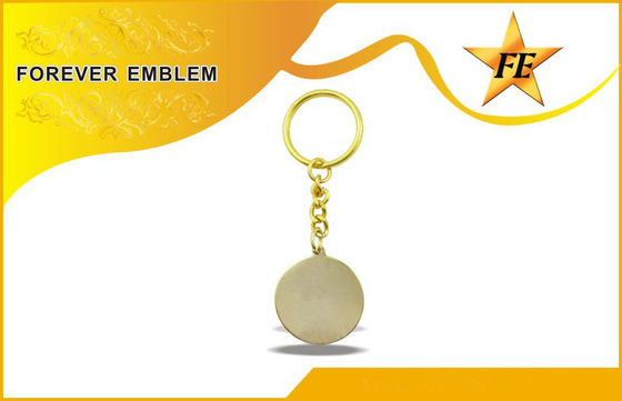 Full màu in ấn đồng / đồng Vòng Khuyến Keychains dung đồng đội