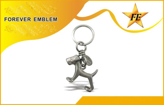 Bronze / đồng 3D kim loại khuyến mãi Keychains Với Chia nhẫn + Chuyển nhẫn