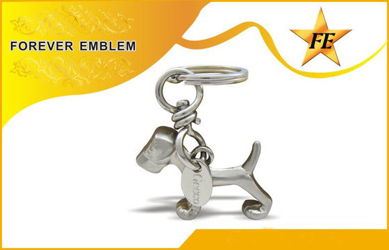 Bronze / đồng 3D kim loại khuyến mãi Keychains Với Chia nhẫn + Chuyển nhẫn