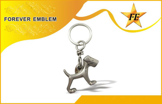 Bronze / đồng 3D kim loại khuyến mãi Keychains Với Chia nhẫn + Chuyển nhẫn
