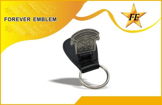 Chính hãng, PU, ​​PVC da Khuyến Keychains Với tùy kim loại Logo