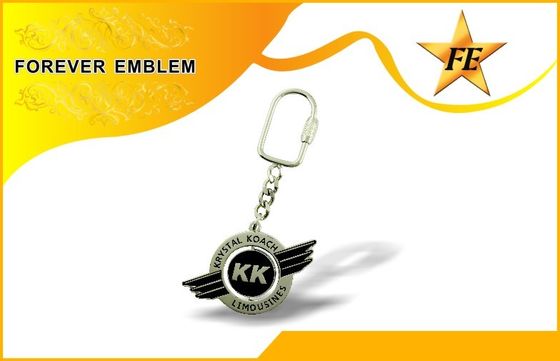 Kẽm hợp kim kim loại tùy Khuyến Keychains Với Nickle mạ