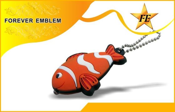 Cả hai Logo Side mềm 3D PVC Tuỳ chỉnh thiết kế quảng Keychains Với Light