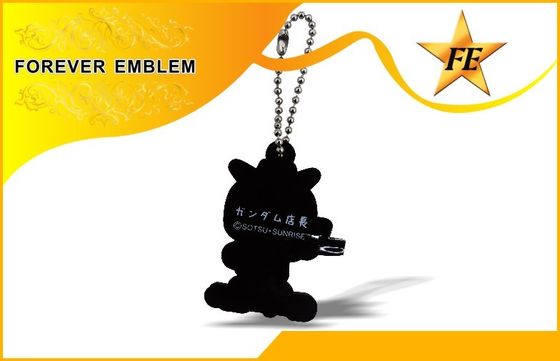 Cả hai Logo Side mềm 3D PVC Tuỳ chỉnh thiết kế quảng Keychains Với Light