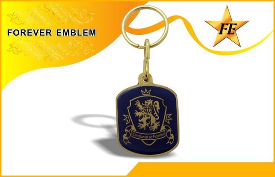 In Logo kim loại khuyến mãi Keychains Với Epoxy Đối với quà tặng Kinh doanh