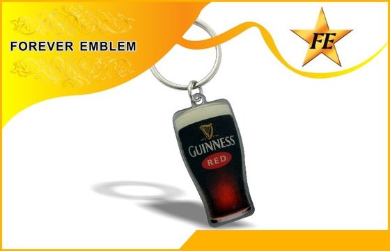 In Logo kim loại khuyến mãi Keychains Với Epoxy Đối với quà tặng Kinh doanh