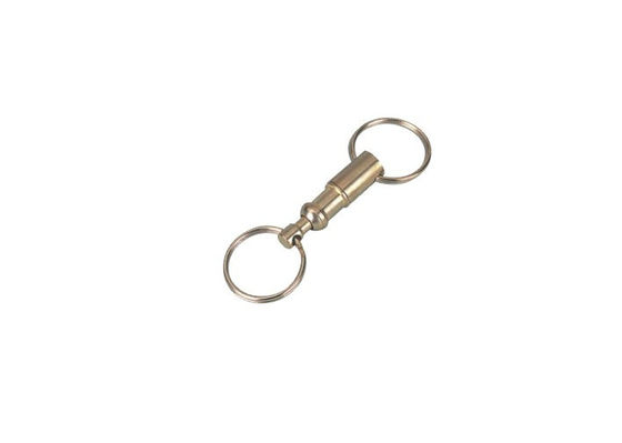 Brass Đẩy và Kéo ngoài đôi vòng chìa khóa, thép Khuyến Keychains 30.596