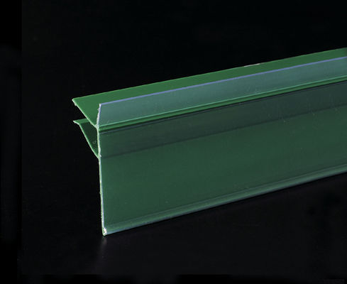 Xanh PVC Strip dữ liệu Đăng Chủ cho Mall Kệ và Giá Tag chèn