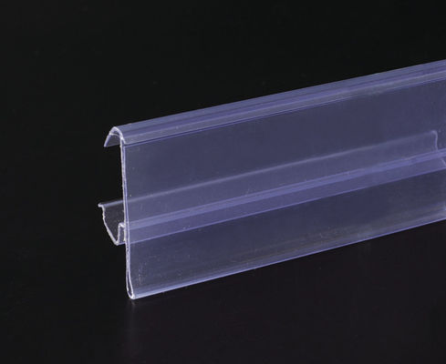 Siêu thị cửa hàng PVC Kệ liệu Strips 32mm / 39mm, trong suốt ở
