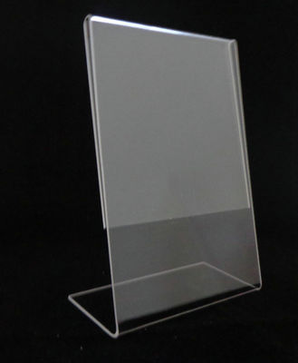 Slant lại Acrylic Display Gian Chủ Đăng Đối với Quảng cáo