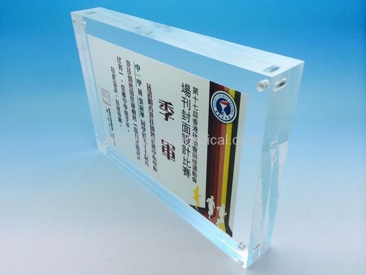 Plexiglass Rõ ràng 11 x 17 Acrylic Holders Đăng Treo Tường For Advertising hiển thị