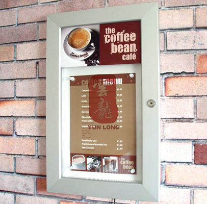Tường Moubted menu Chủ Poster Hiển thị Gian Đối Coffee Shop