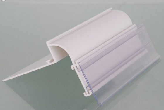 Transparent đùn nhựa định hình siêu thị / cửa hàng PVC dải dữ liệu