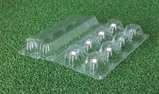 Khay đựng trứng trong suốt bằng nhựa PET không thấm nước, Bao bì hộp đựng trứng 15 khoang