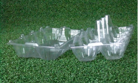 Khay đựng trứng trong suốt bằng nhựa PET không thấm nước, Bao bì hộp đựng trứng 15 khoang
