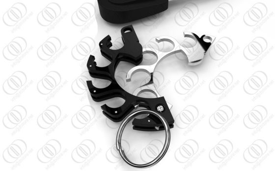 Thép không gỉ 316L Keychain Key Holder Bottle Opener