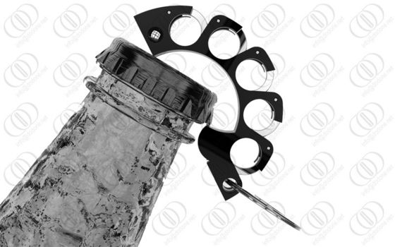 Thép không gỉ 316L Keychain Key Holder Bottle Opener