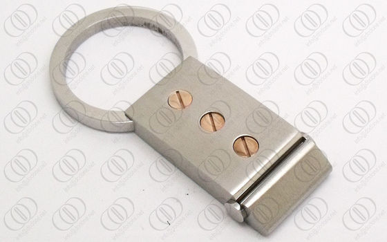 Vít Rose Gold Giọng thép không gỉ chính Chủ Keychain For Men