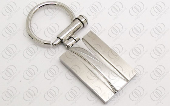 Đánh bóng Tones Inox Keychain Chủ Với kết cấu trục vít, móc khóa engravable