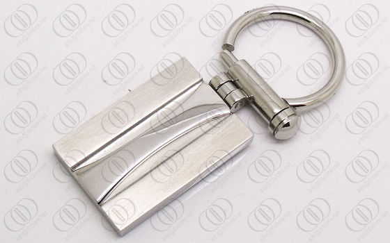 Đánh bóng Tones Inox Keychain Chủ Với kết cấu trục vít, móc khóa engravable