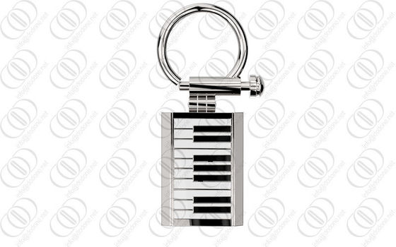 Thép không gỉ 316L Keychain Key Holder Với Piano Keyboard Thiết kế