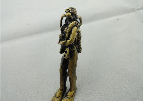Kim loại đầy đủ đạo chính chuỗi, Pewter khuyến mại Keychain với cổ mạ vàng
