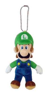 Blue và Green Super Mario Plush Keychain Thú Bông Backpack Clip