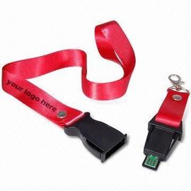 Dây buộc nhựa Polyester / bộ nhớ USB Flash với Customized Logo In ấn
