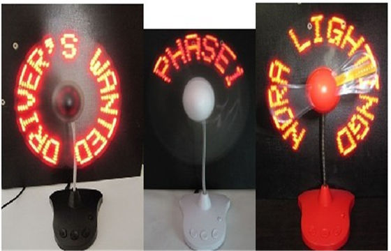 Charming 110mm LED Flashing Fan Đối với Quà tặng kinh doanh / LED Light Với ​​Fan