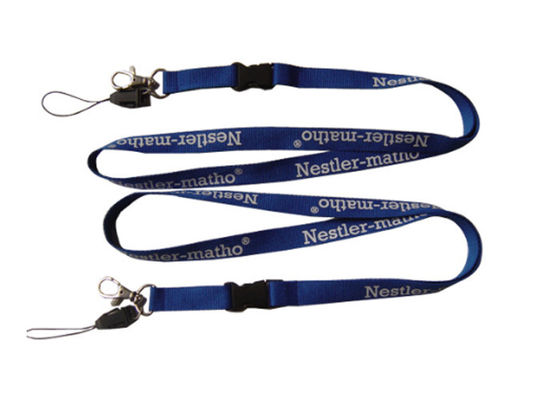 Xúc tiến kinh doanh Silk màn hình in ấn quảng cáo dây buộc, cổ Lanyard Đối Tên Holder Badge