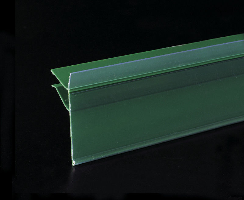 Xanh PVC Strip dữ liệu Đăng Chủ cho Mall Kệ và Giá Tag chèn